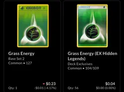 Pokemon Grass Energy Card Lot (90+ Cards) WotC & EX Era | Base, Neo, Expedition - Image 3