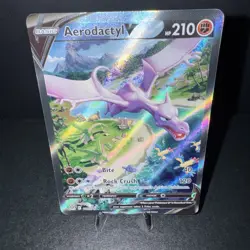 Aerodactyl V Alternate Full Alt Art Holo Card 180/196 Lost Origin NM - Image 1
