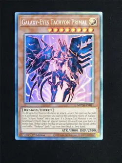 Galaxy-Eyes Tachyon Primal MZTM Collector Rare - 1st ed Yugioh Card #23V - Image 1