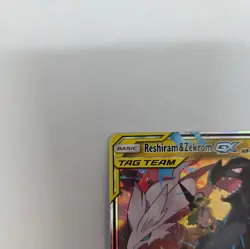 Reshiram & Zekrom GX 157/236 Cosmic Eclipse Ultra Rare Tag Team Pokemon Card - Image 2