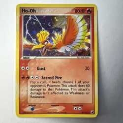 Pokemon TCG Ho-Oh From EX Unseen Forces Holo Rare Card 27/115 VLP MT - Image 1