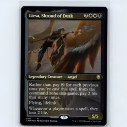 MTG Liesa Shroud of Dusk Foil Etched #606 CMR Commander Legends R NM Magic Card - Image 1