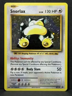 Snorlax XY179 Holo Pokemon Promo Card LP.. - Image 1