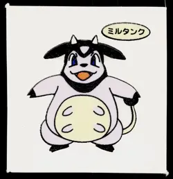 Miltank Daiichi Deco Bread Sticker Pokemon Japanese Moderately Played - Image 1