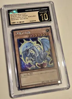 2025 YU-GI-OH! Blue Eyes White Dragon QCAC-JP021 JPN Secret Rare CGC PRISTINE 10 - Image 2