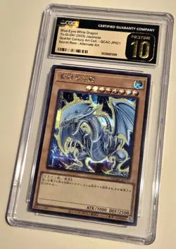 2025 YU-GI-OH! Blue Eyes White Dragon QCAC-JP021 JPN Secret Rare CGC PRISTINE 10 - Image 3