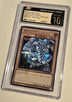 2025 YU-GI-OH! Blue Eyes White Dragon QCAC-JP021 JPN Secret Rare CGC PRISTINE 10 - Image 3