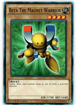 Beta The Magnet Warrior - YGLD-ENB12 - Common - 1st Edition Lightly Played Yugi' - Image 1