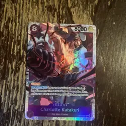 One Piece TCG Charlotte Katakuri SR OP11-067 A Fist Of Divine Speed Near Mint... - Image 1
