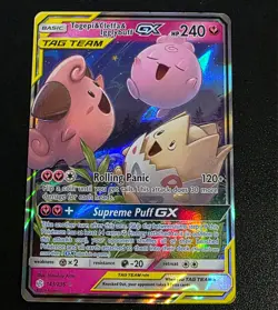 Togepi & Cleffa & Igglybuff GX 143/236 Sm-Cosmic Eclipse Holo - Pokemon TCG - Image 1