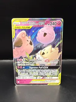 Pokemon Togepi & Cleffa & Igglybuff GX 143/236 Sm-Cosmic Eclipse Holo Tag Team - Image 3