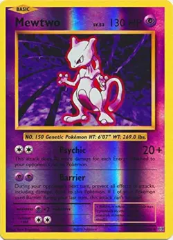 Mewtwo 51/108 Reverse Holo Rare Pokemon XY Evolutions 2016 LP - Image 1