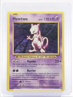 MEWTWO 2016 POKEMON XY EVOLUTIONS RARE 51/108 Q1652 - Image 1