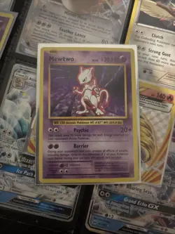 Pokemon 2016 Mewtwo 51/108 Cracked Ice Holo XY Evolutions Rare LP-HP Condition - Image 1