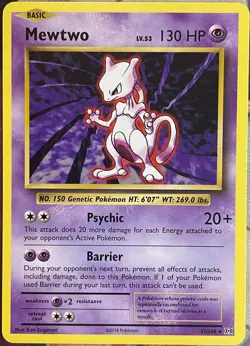 Mewtwo Rare - 51/108 - XY Evolutions Pokemon 2016 - Image 1
