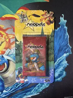 3 Neopets Base Set Original Trading Card Game Sealed Blister Packs Slightly Worn - Image 4