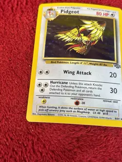 Pidgeot 08/64 Jungle Holo Wotc Pokemon Card Lp - Image 4