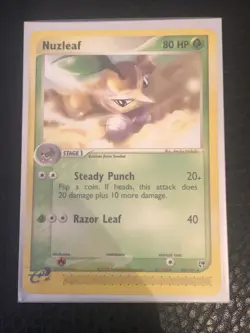 Pokemon Card Nuzleaf 48/100 EX Sandstorm Good Condition - Image 2