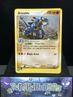 Pokemon Card Armaldo 1/100 EX Sandstorm Rare Holo Played - Image 1