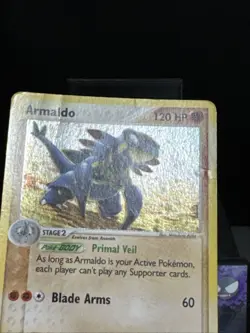 Pokemon Card Armaldo 1/100 EX Sandstorm Rare Holo Played - Image 5