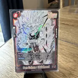 Son Gohan : Childhood SB02-008 SR Manga Art - Dragon Ball Card Game FUSION WORLD - Image 1