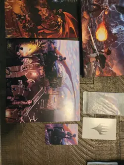 MTG Final Fantasy Art Cards And Easels. 3 Sets. FF8, 9 and 15 - Image 3