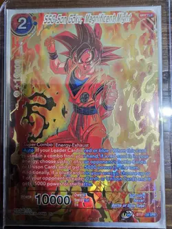 SSG Son Goku Magnificent Might SPR BT17-138 Foil Dragon Ball Super Card Game NM - Image 1