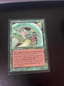 MTG CRAW WURM EXC WURM DEVASTATORE FBB 1 EDIZIONE BLACK BORDER MAGIC - Image 1