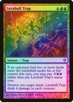 Lavaball Trap FOIL Zendikar NM Red Rare MAGIC THE GATHERING MTG CARD ABUGames - Image 1