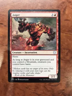Anger MTG Magic the Gathering Card NM Near Mint AFC - Image 1