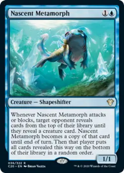 x1 Nascent Metamorph R MTG Commander 2020 M/NM, English - Image 1