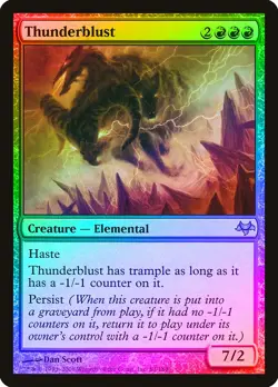 Thunderblust FOIL Eventide HEAVILY PLD Red Rare MAGIC GATHERING CARD ABUGames - Image 1