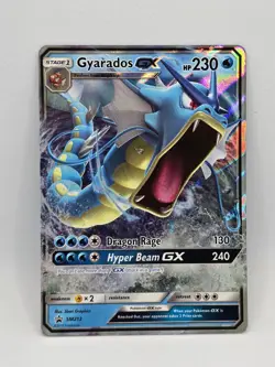 Pokemon Gyarados GX SM212 Holo Black Star Promo Hidden Fates TCG 2019 Full Art - Image 1