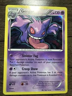 Gengar Pokemon Card Sinister Fog & Creep Show Abilities 35/83 - Image 1