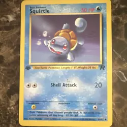 Pokemon TCG Squirtle Team Rocket 68/82 1st Edition Regular 50 HP Common - Image 1