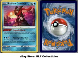 2022 Pokemon, Astral Radiance, #046/189 Radiant Greninja, Holo Radiant Rare - Image 1