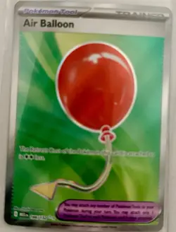 Pokemon TCG Air Balloon Full Art Ultra Rare Card 166/132 Mega Evolution - Image 1