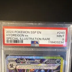 POKEMON TCG Hydreigon ex Surging Sparks Special Illustration Rare Holo PSA 9 - Image 4