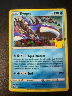 Carte Pokemon HOLO Kyogre 003/025 Celebrations 25eme Anniversaire FR - Image 1