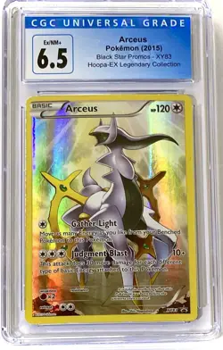 2015 Pokemon XY Black Star Promo Arceus XY83 CGC 6.5 Excellent/Near Mint + - Image 1