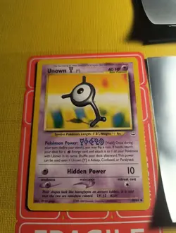 Unown Y 40/64 Uncommon Pokemon Neo Revelation Unlimited WOTC 2001 - Image 2