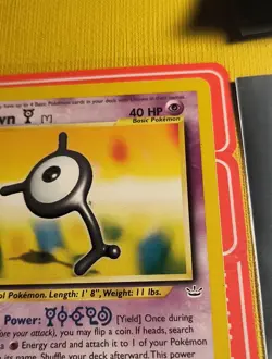 Unown Y 40/64 Uncommon Pokemon Neo Revelation Unlimited WOTC 2001 - Image 4