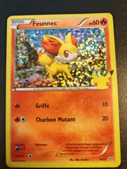 Carte Pokemon Holo Feunnec 14/25 Promo Mc Donald's 2021 25 Ans FR - Image 1