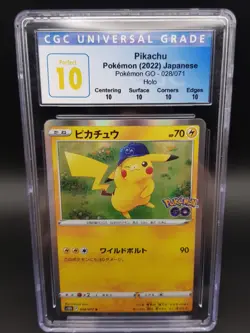 Pokemon Pikachu 028/071 Pokemon Go Holo Rare CGC 10 Perfect Japanese - Image 1