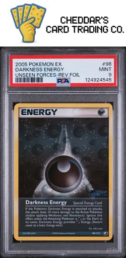 2005 Pokemon Ex Unseen Forces Darkness Energy Unseen Forces-Rev.Foil #96 PSA 9 - Image 1