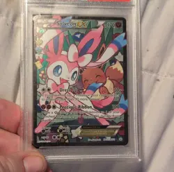 Pokemon Sylveon EX Full Art Holo RC32 XY Generations Radiant Collection 2016 PSA - Image 3