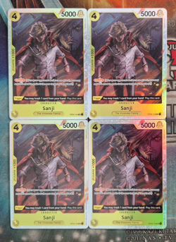 4x Sanji OP04-104 Super Rare Englisch PLAYSET NM One Piece - Image 1
