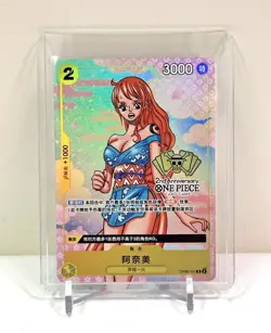 IN STOCK One Piece Chinese Card Game 2nd Anniversary Nami OP06 101 R Alt Art - Image 1