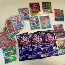 🔥 One Piece TCG Mystery PACK OP14 ( Sealed ) + Bonus 2x SR + 3x Leader + 10x R - Image 1