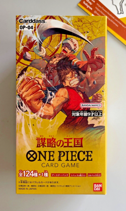 One Piece Op 04 Booster Box Kingdoms of Intrigue Factory Sealed Japanese 2023 - Image 1
